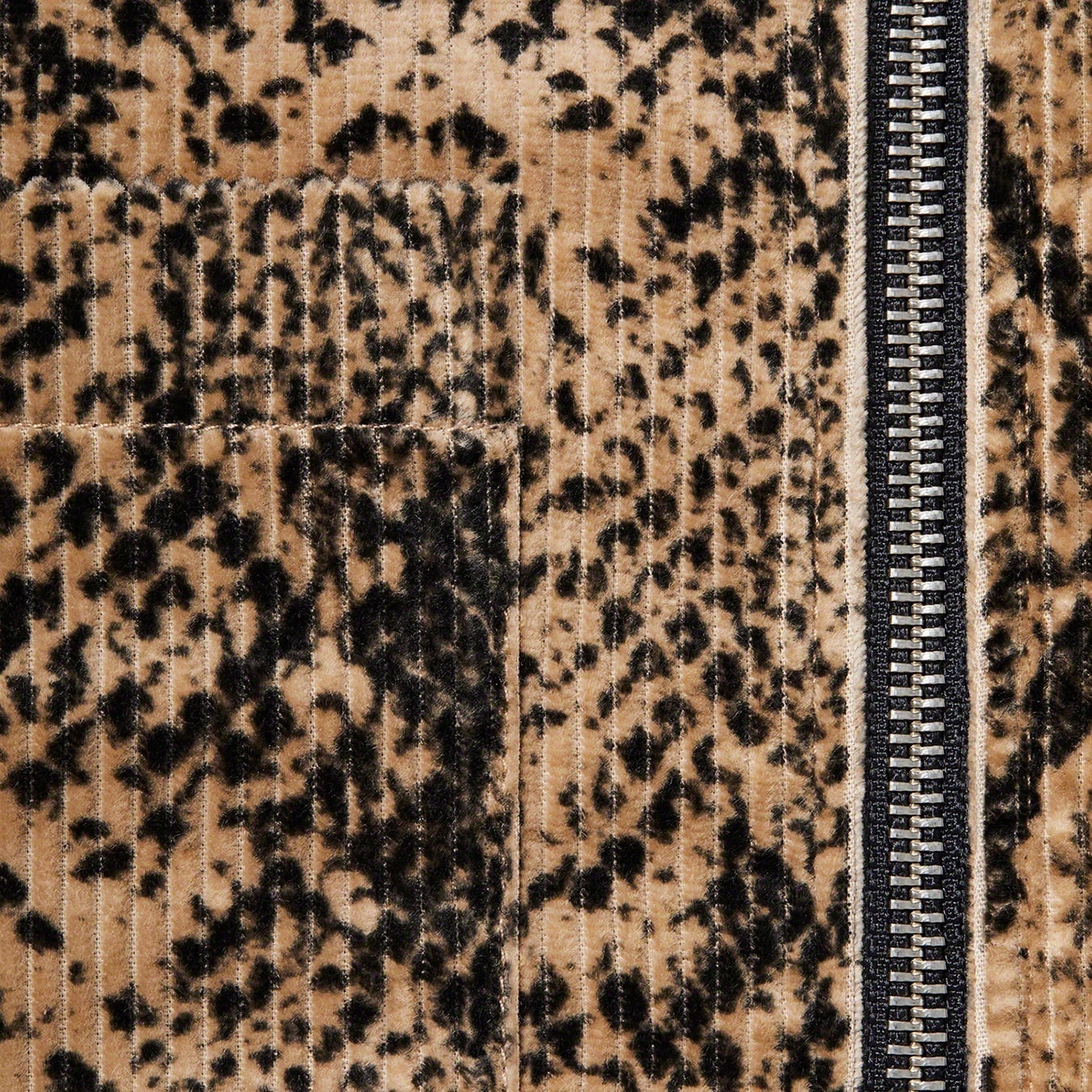 Snakeskin Corduroy Zip Up Shirt view 8
